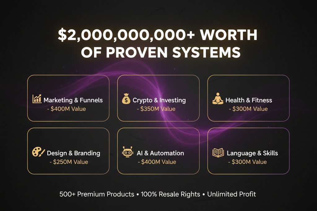 Digital Product Kit Starter™ - $2B+ Worth of Proven Systems & Ready-to-Sell Courses