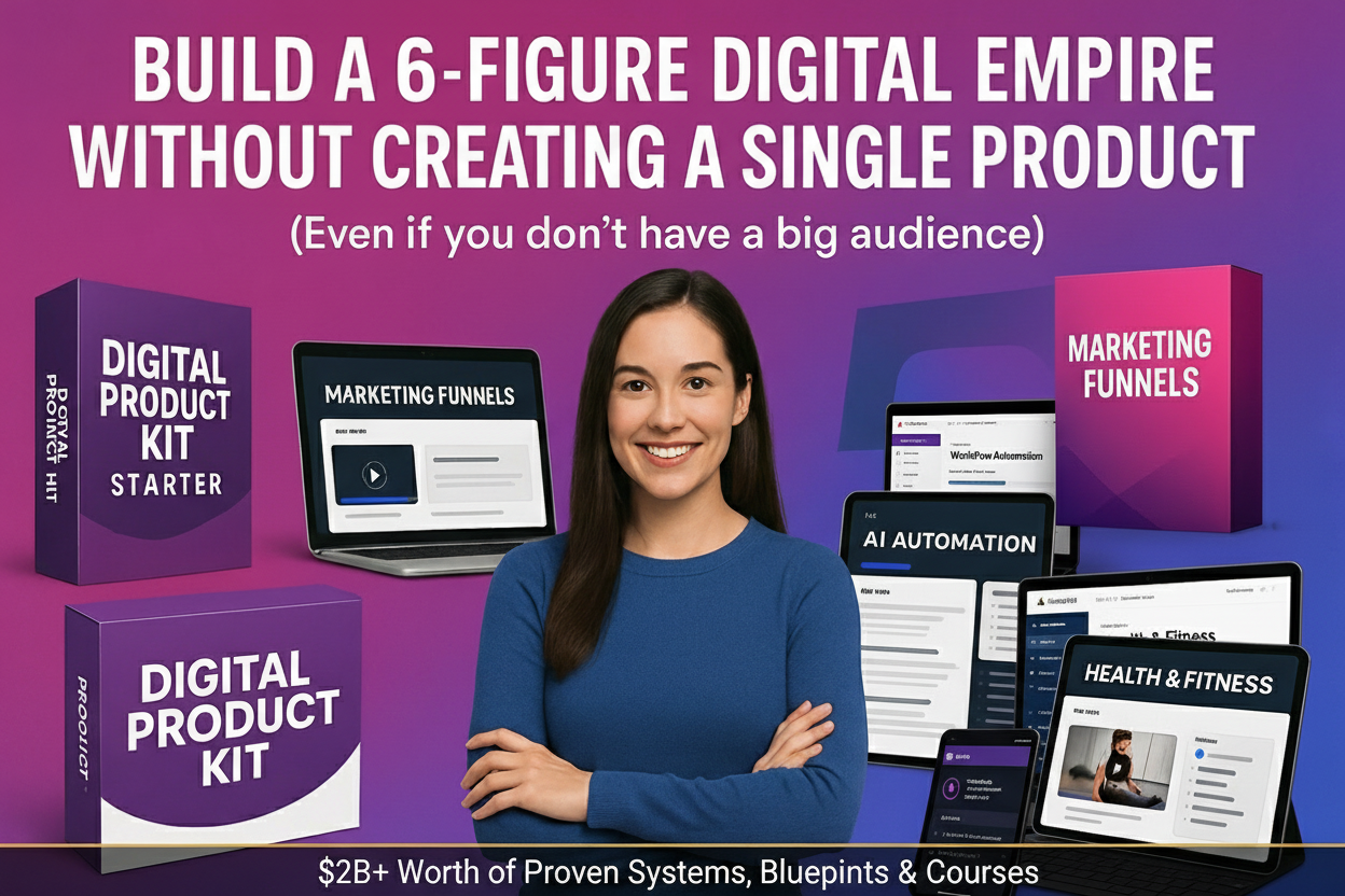 Digital Product Kit Starter™ - $2B+ Worth of Proven Systems & Ready-to-Sell Courses