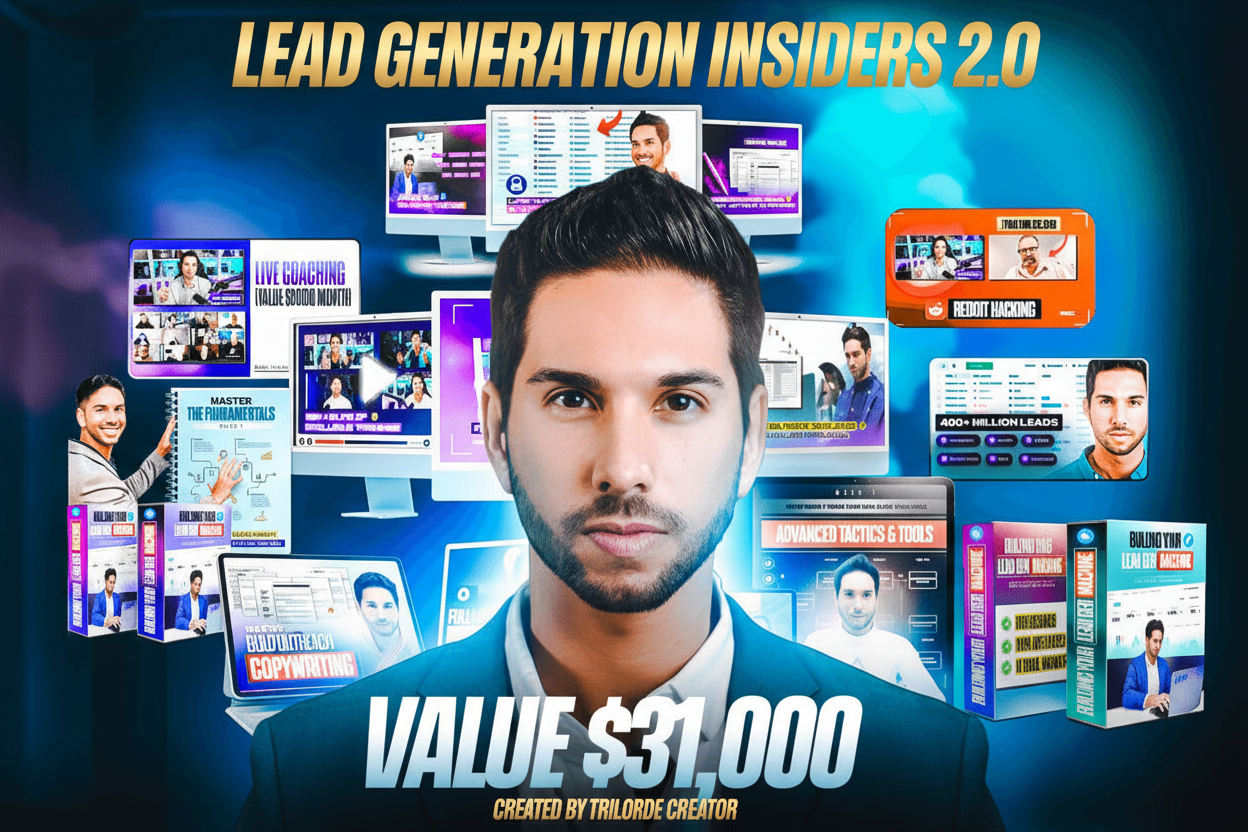 Lead Generation Insiders 2.0 - VALUE $31,000 by Trilorde Creator