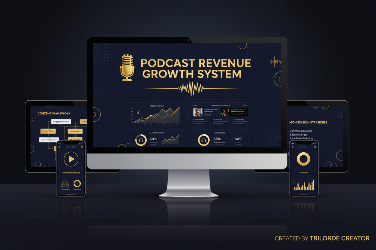 Podcast Revenue Growth System by Trilorde Creator