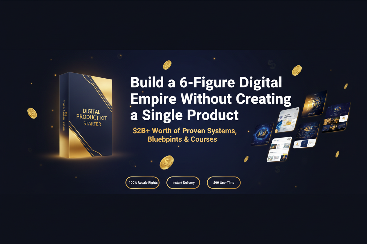 Digital Product Kit Starter™ - $2B+ Worth of Proven Systems & Ready-to-Sell Courses