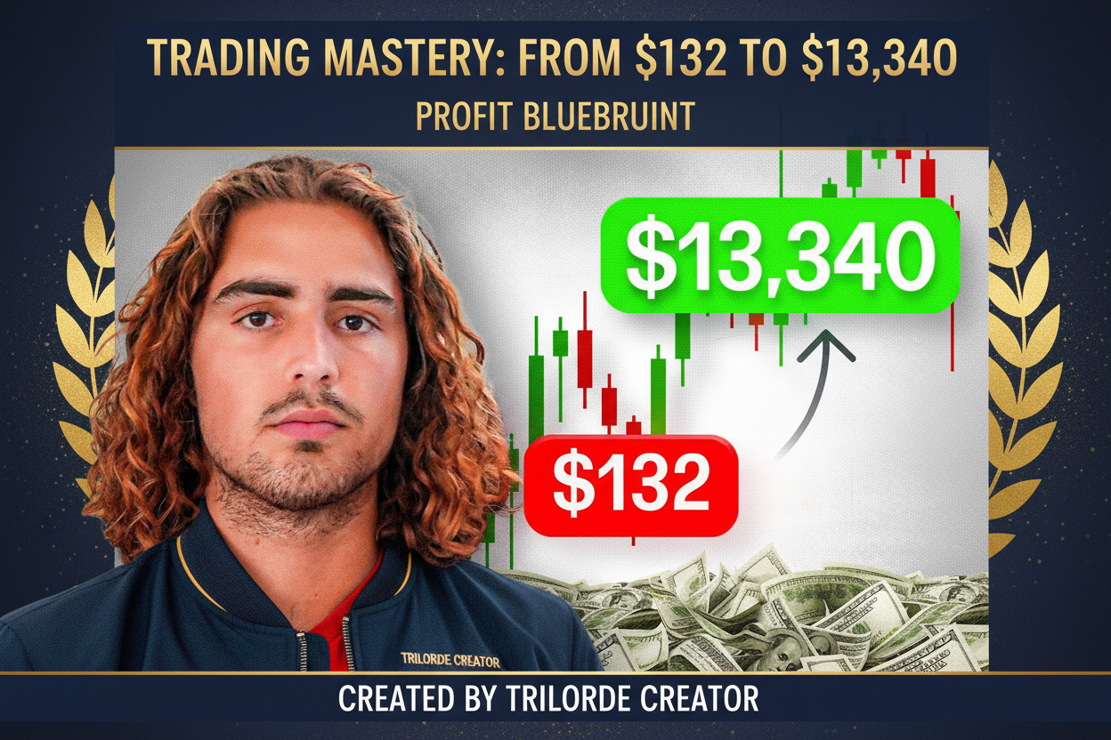Trading Course - $132 to $13,340 Profit Transformation by Trilorde Creator